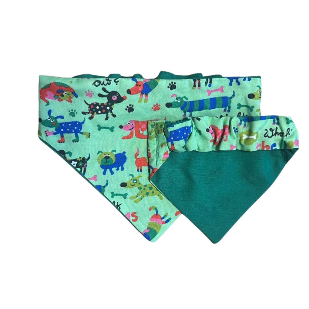 Scrunchie Summer Splash & Snack Bandana - Green