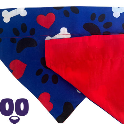 Puppy Love Bandana - Navy