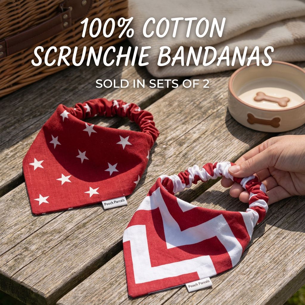 Scrunchie Bandana Set - Red
