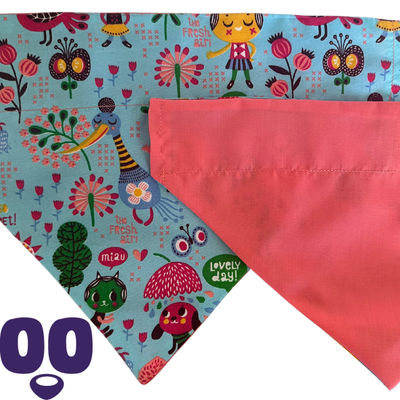 Blue Summer Splash & Snack Bandana