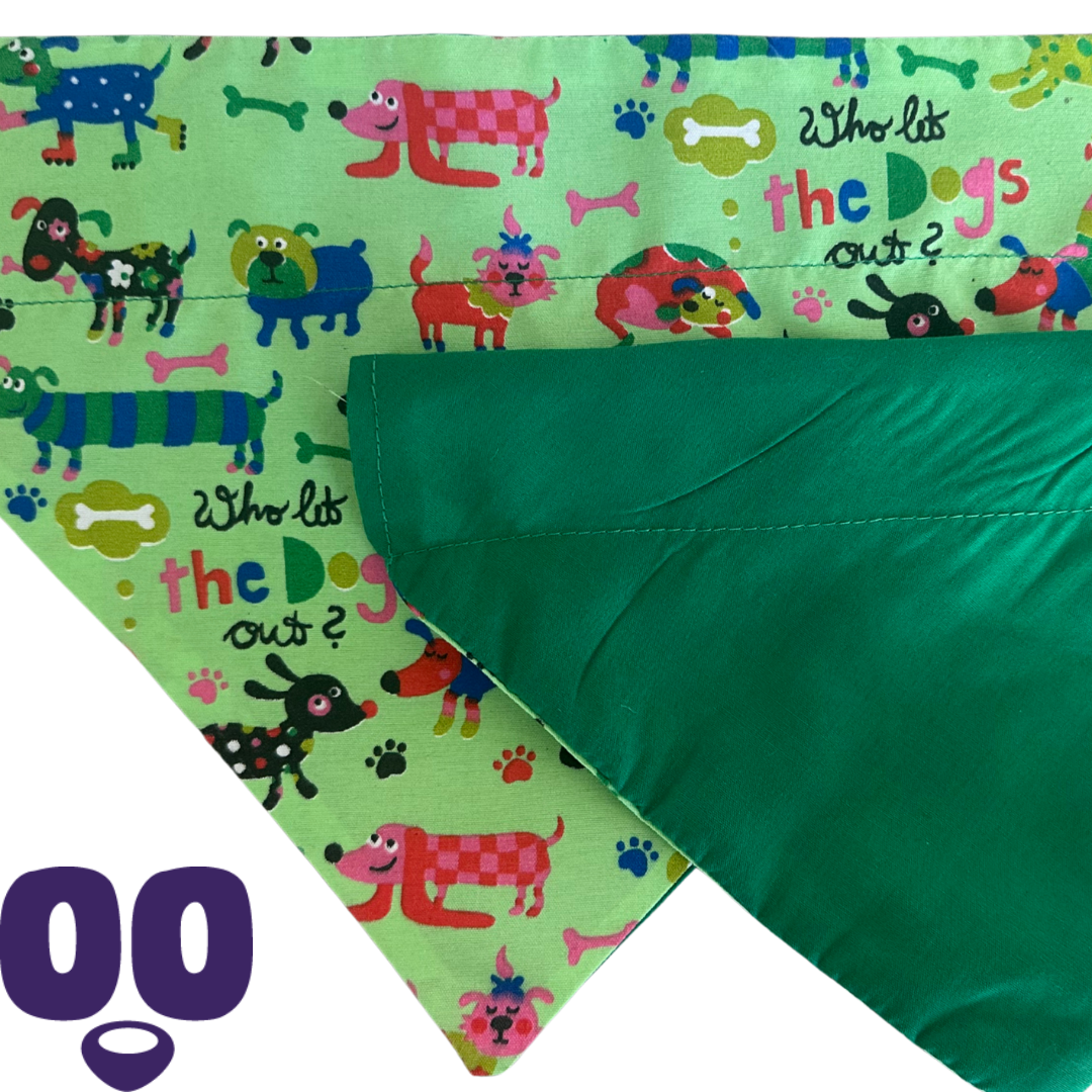 Green Summer Splash & Snack Bandana