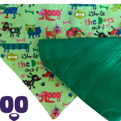 Green Summer Splash & Snack Bandana