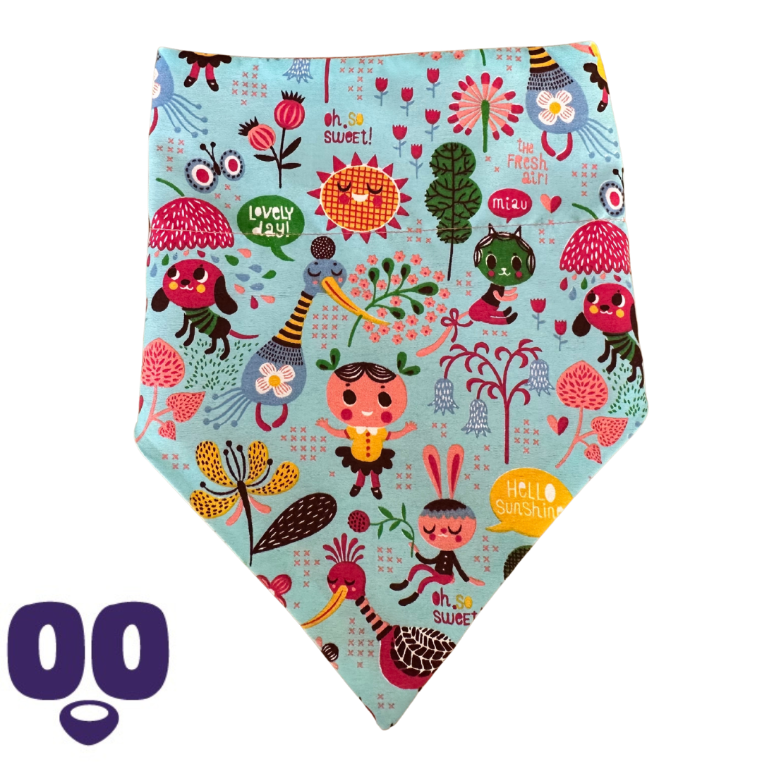 Summer Splash & Snack Bandana - Blue