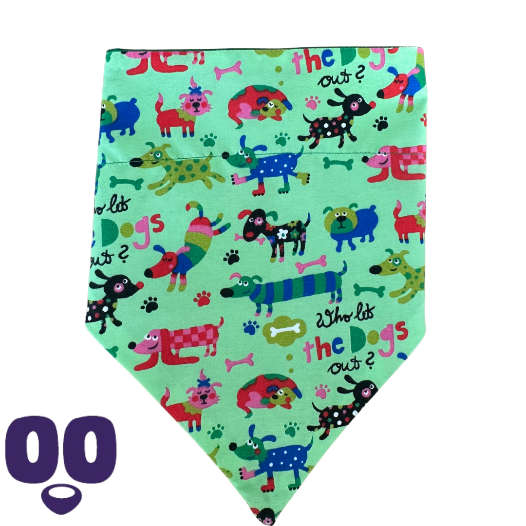 Summer Splash & Snack Bandana - Green