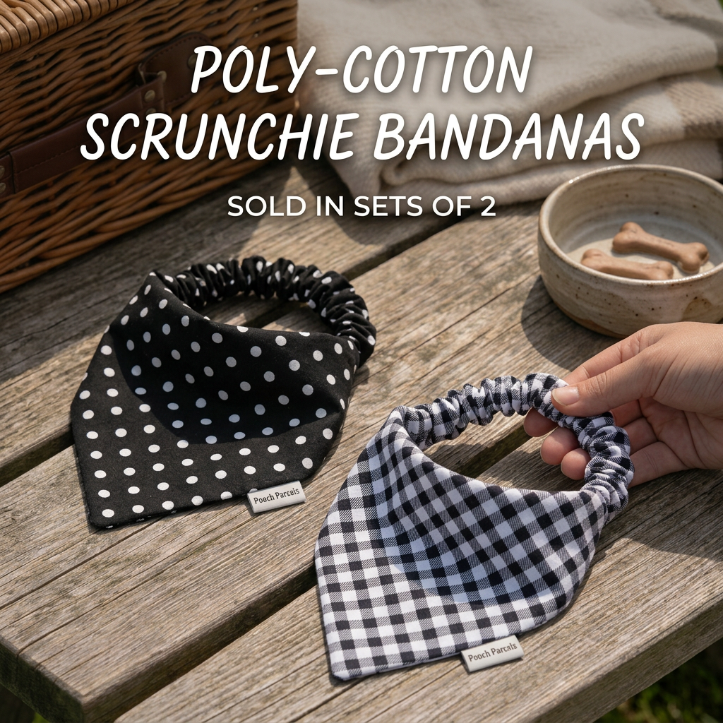 Scrunchie Bandana Set - Black