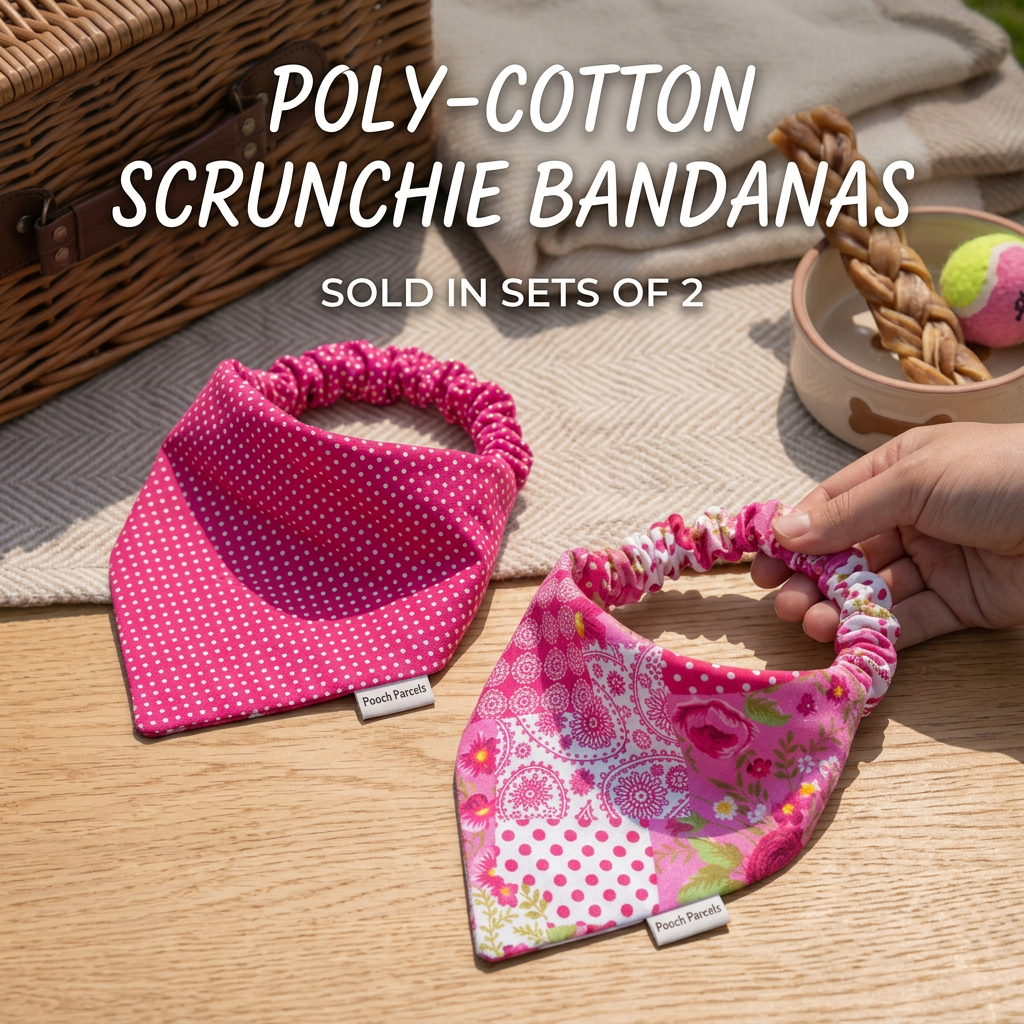 Scrunchie Bandana Set - Pink