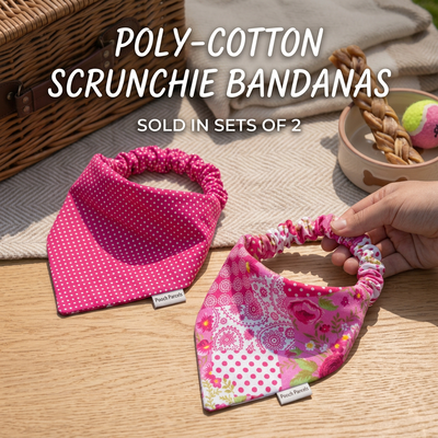 Scrunchie Bandana Set - Pink